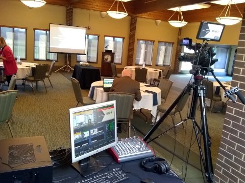 Small business meeting event at golf course